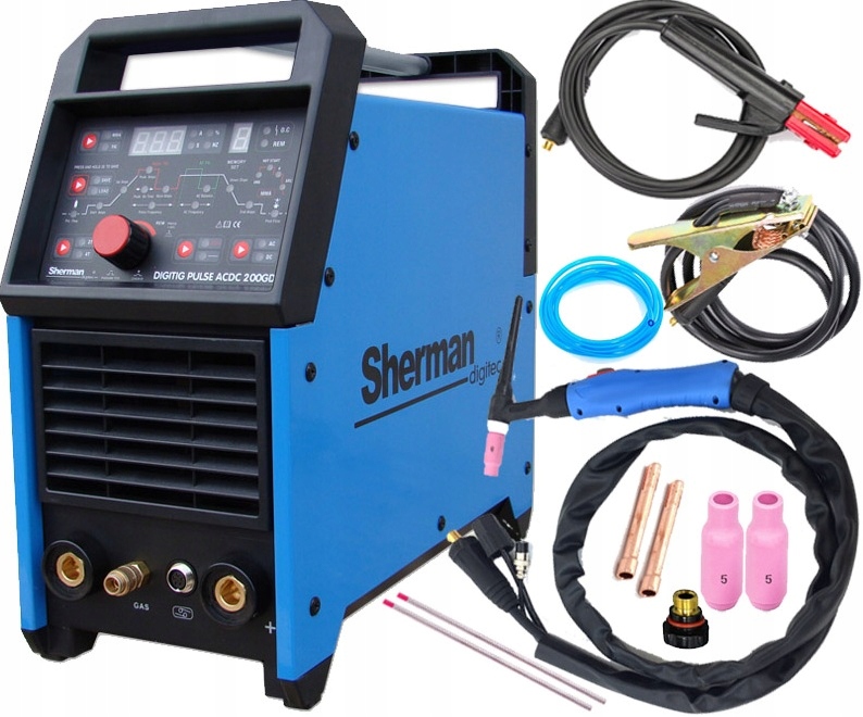 Spawarka inwertorowa SHERMAN TIG 200A PULS AC/DC