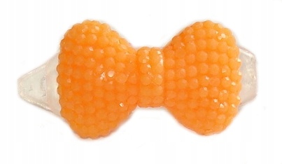 

Spineczki Kokardki Perełkowe Na Spinkach Orange