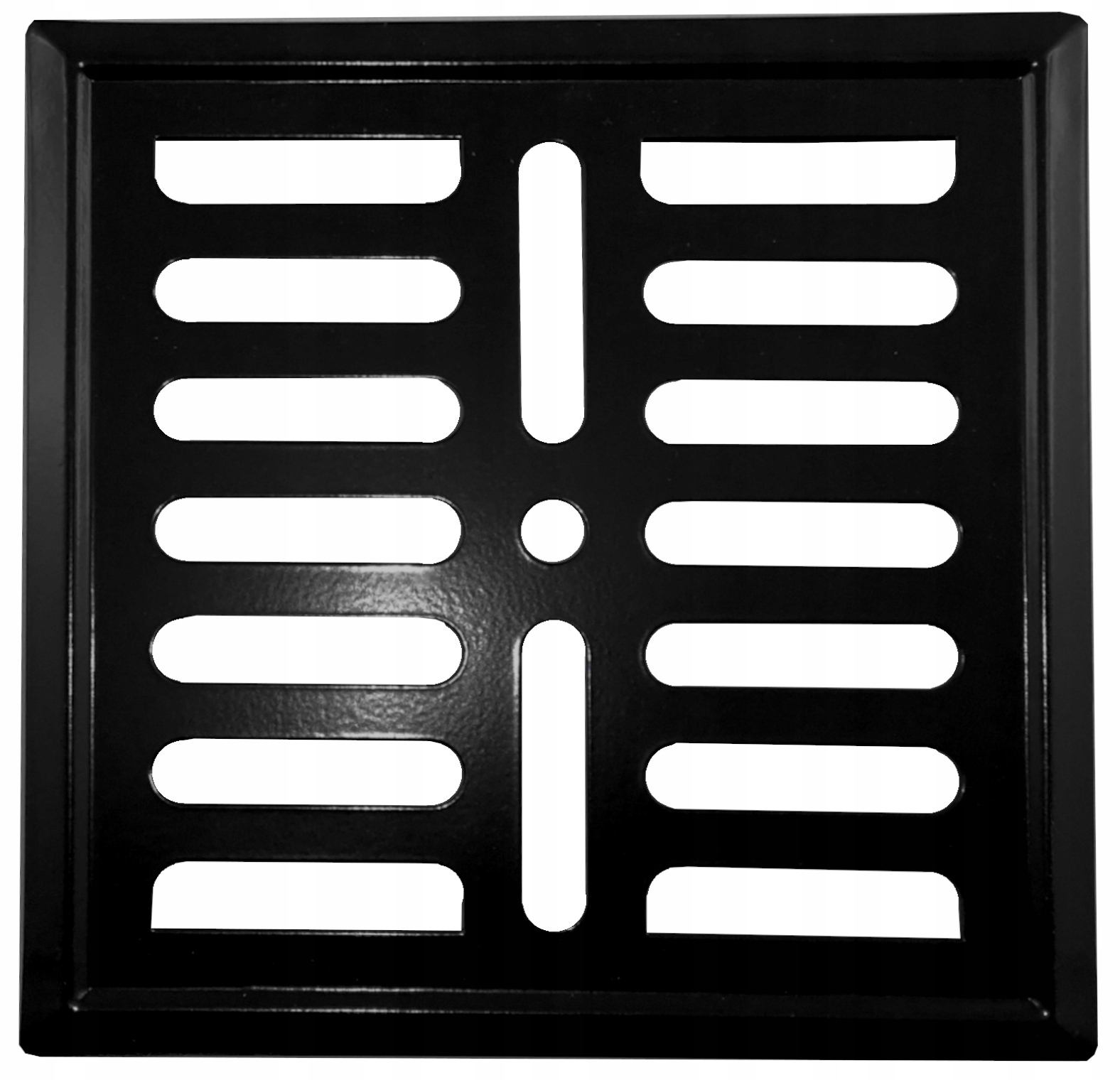 KRATKA WENTYLACYJNA 14 X 14 RAMKA MALOWANA CZARNA