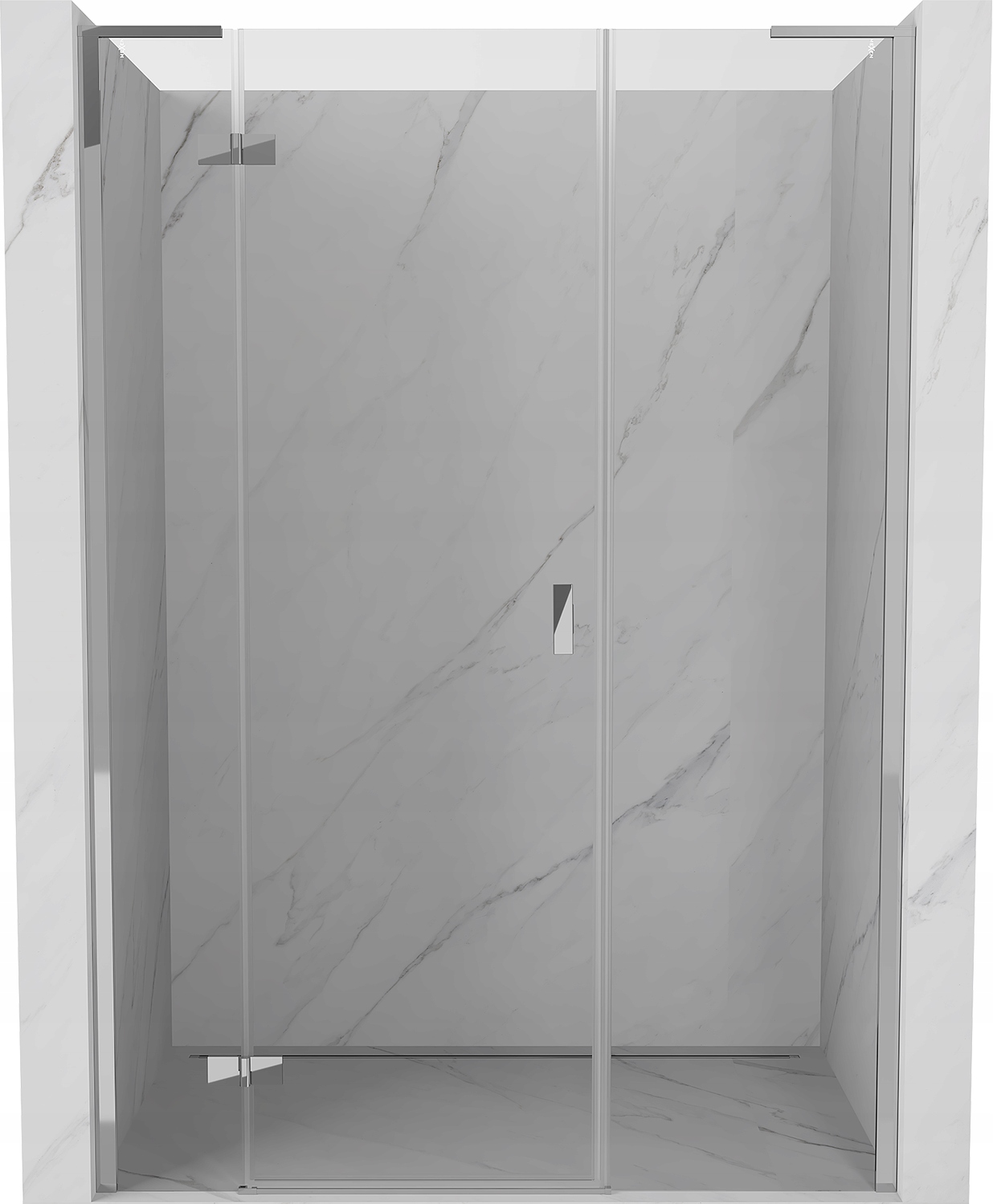 Mexen Mist-h L Drzwi Prysznicowe Uchylne Lewe 130 CM Transparent Chrom