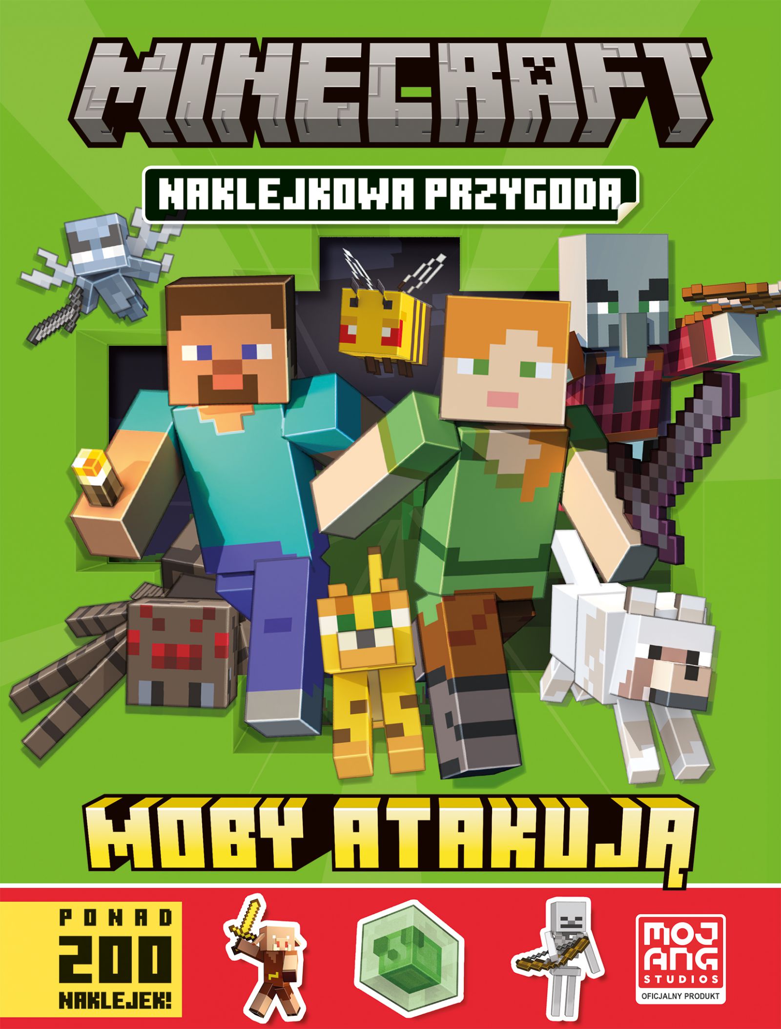 

Minecraft. Naklejkowa przygoda. Moby atakują