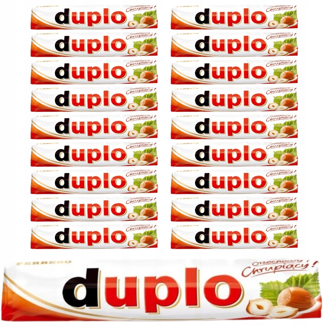 Levně Duplo Wafel s ořechovou náplní pokrytý mléčnou čokoládou 18,2 g x 20 ks