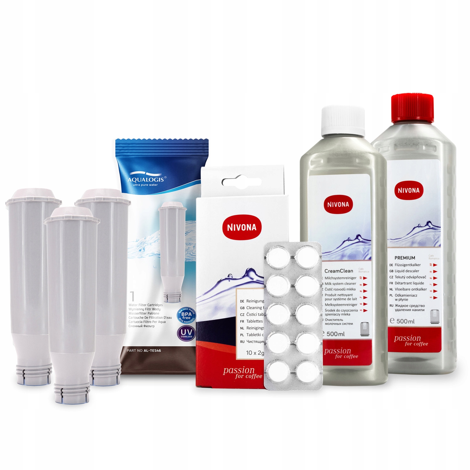 x3 Filtr do kávovaru Nivona AL-TES46 CreamClean Odvápňovač Tablety