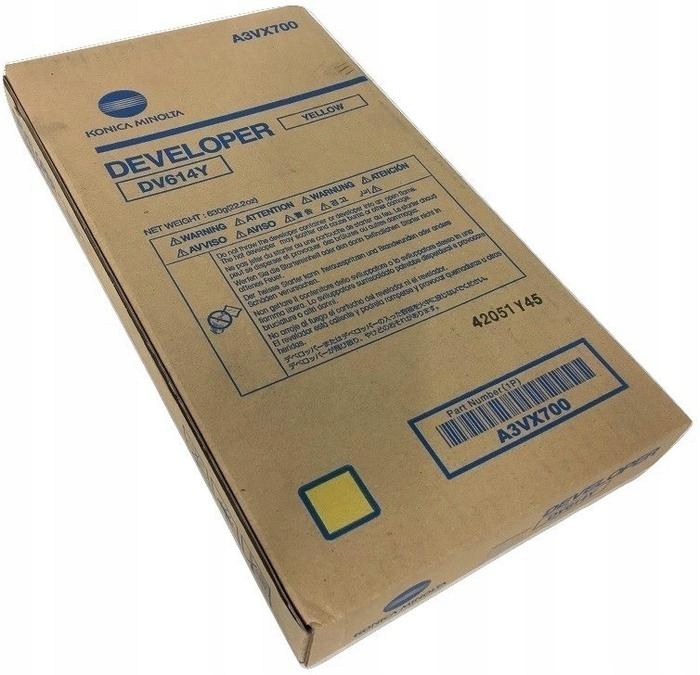 Developer Konica Minolta DV-614 Y A3VX700 Oryg NB C2060 C2070 C3080 C4065