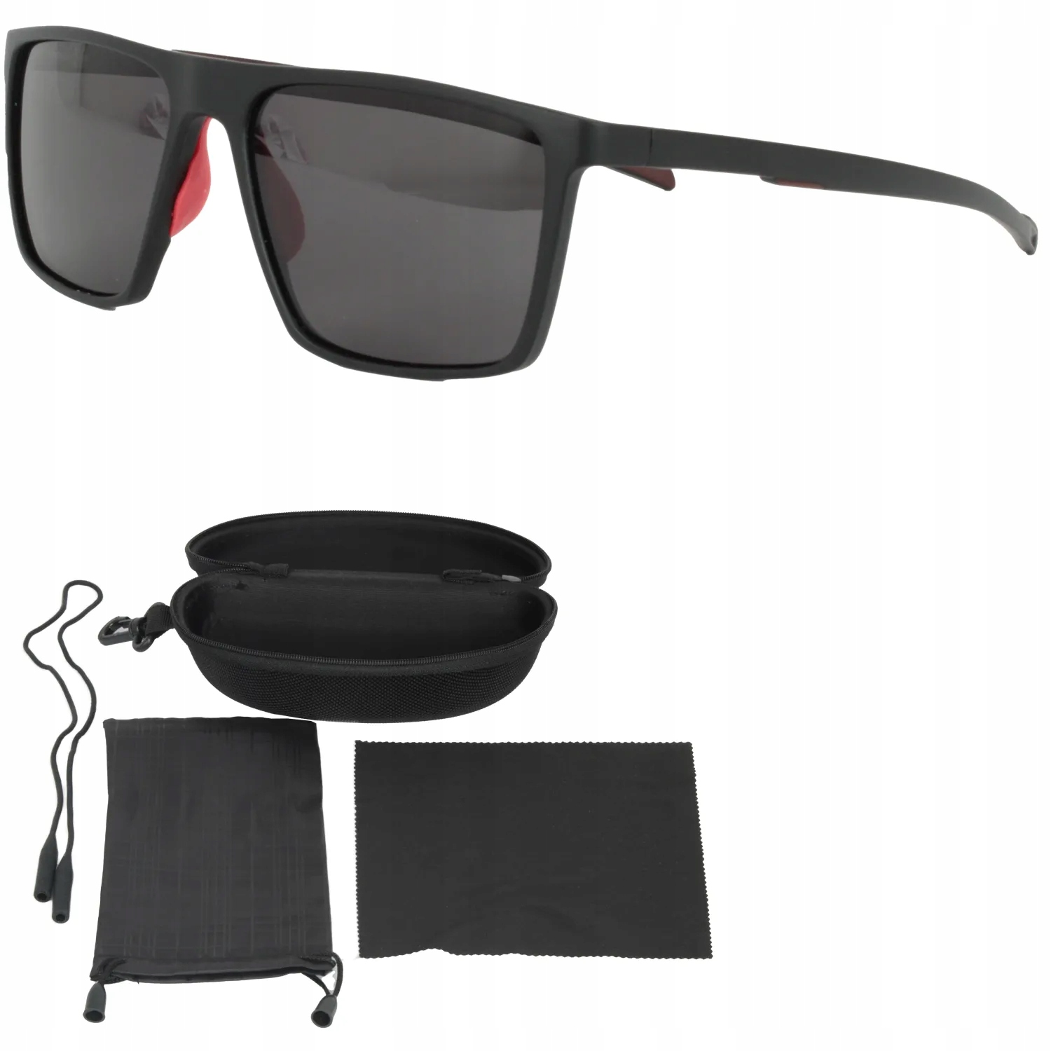 Polar Fashion P8526C1 Pánské černé matné polarizační UV400