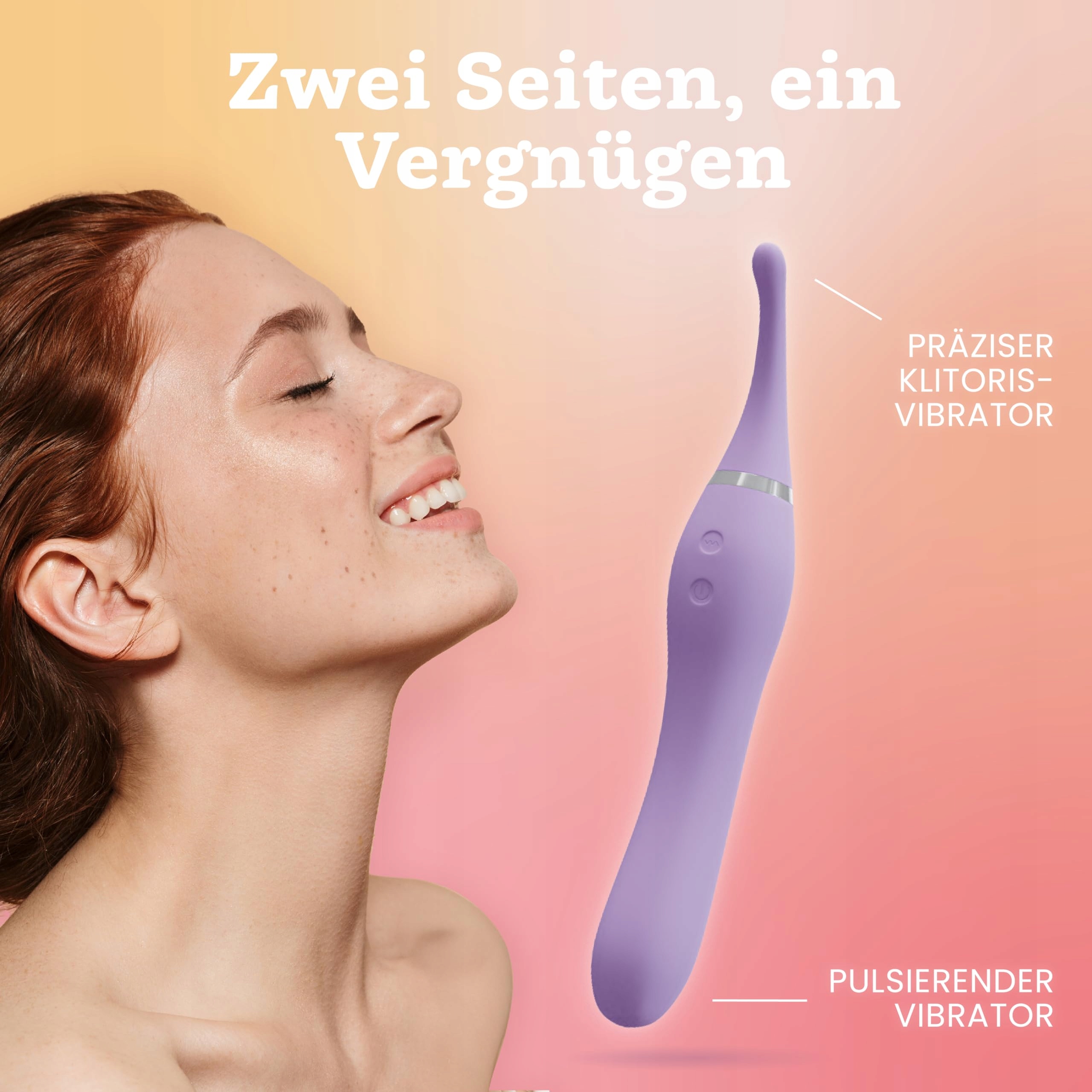 DUREX Wibrator 2w1 Klitoris i Dildo 10 Trybów Wodoodporny Bezprzewodowy — miniatura 2