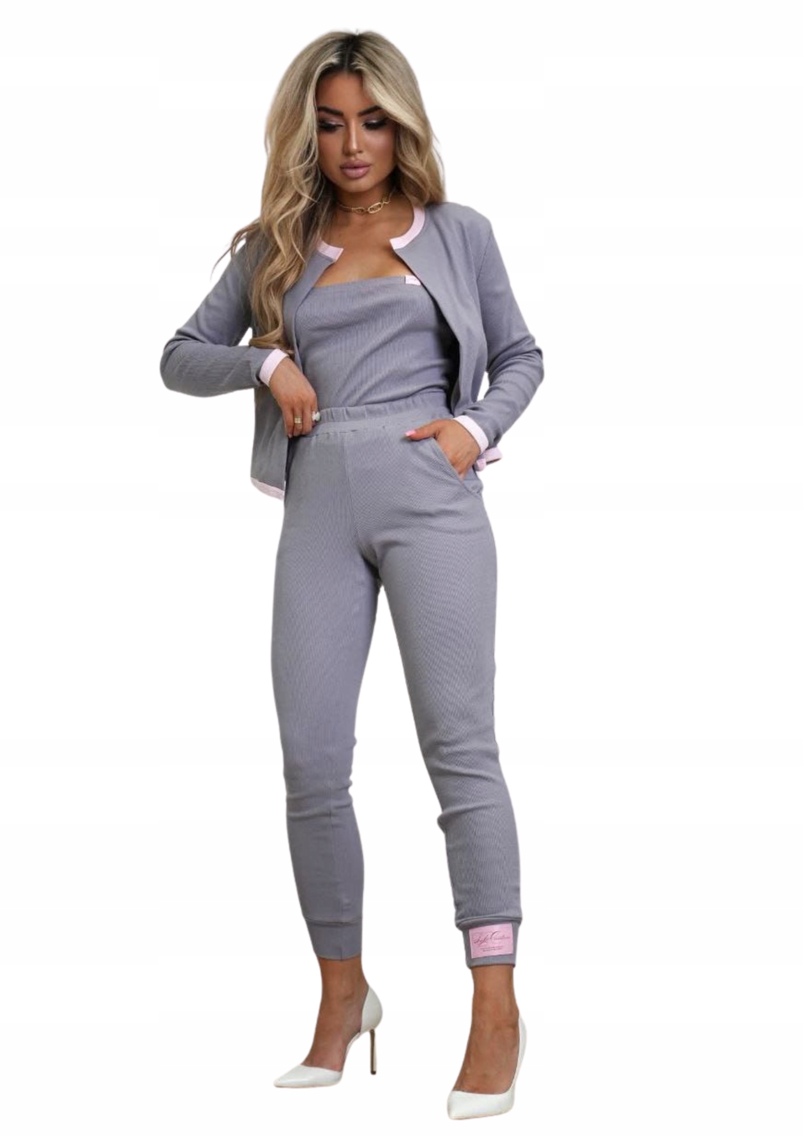 Dámský komplet Amare Laki Couture šedý