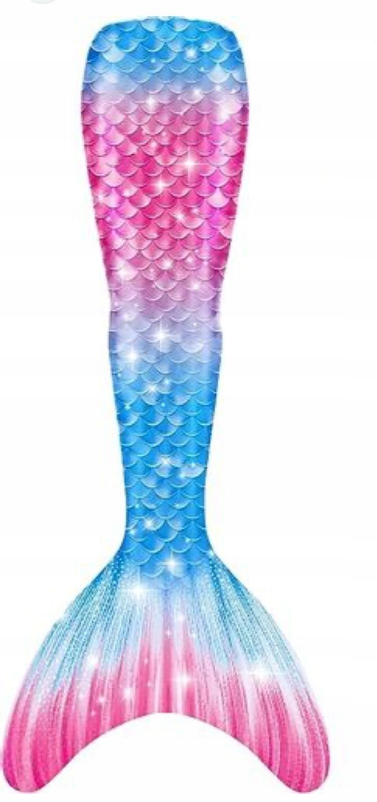 4w1 Syreni Ogon Strój Kąpielowy Syrenka Kostium Do Pływania Syrena r.140 CM