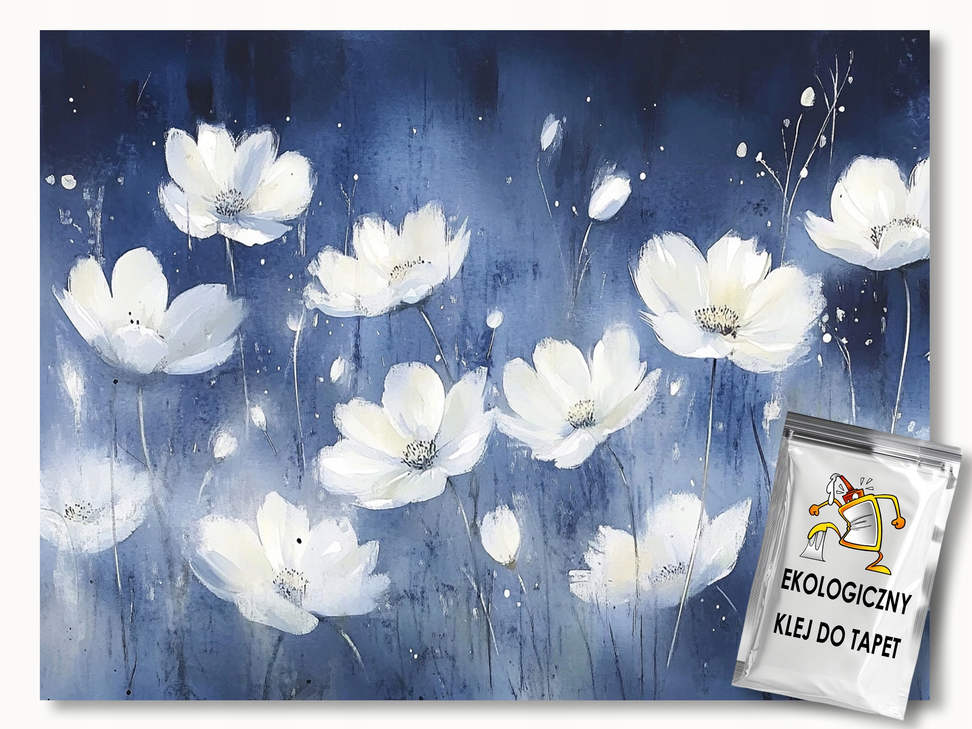 Fototapeta Flizelina Záhrada Park Biele Kvety Kosmos Noc 368x254 130g
