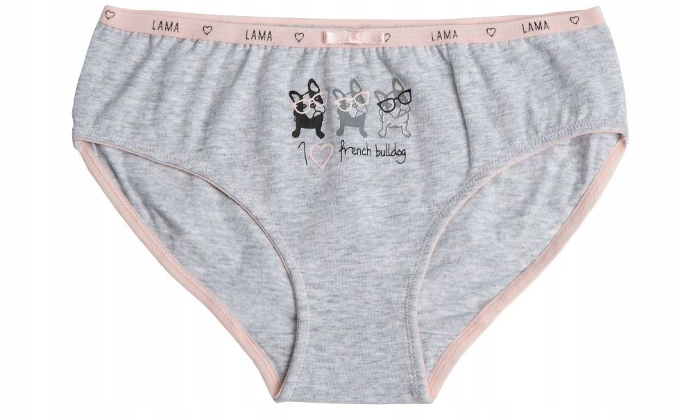 Figi dziewczęce klasyczne bawełniane 3-pak 128-134 Fason figi