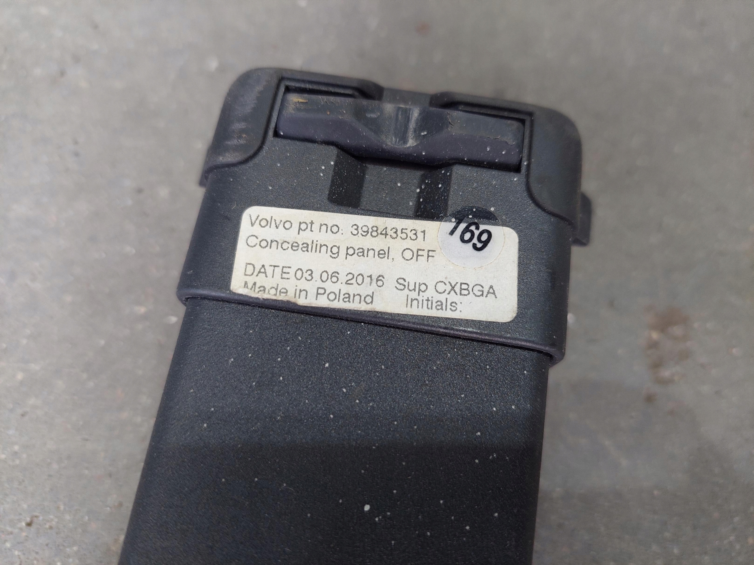blinds boot rear part rear 39843531 VOLVO V60 and LIFT