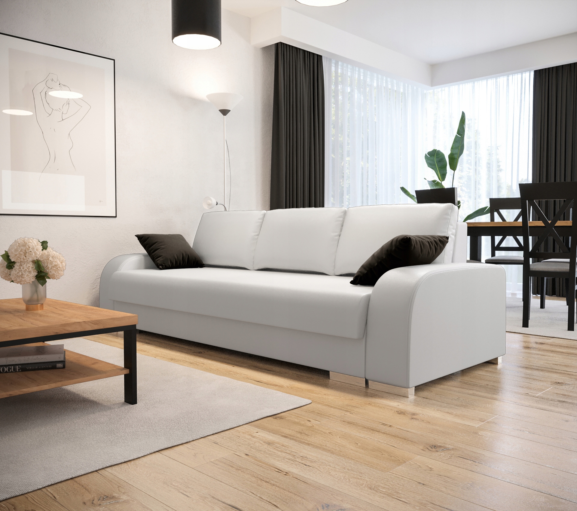 

Sofa Kanapa Do Salonu Rozkładana 250 KS09 O-sofa