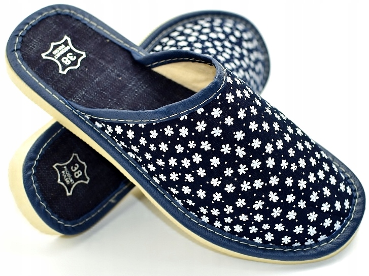 KAPCIE PANTOFLE KLAPKI DOMOWE DAMSKIE CIAPY R. 36 - 22 CM Kolekcja DAMSKA PIĘKNE STYLOWE UNIKALNE