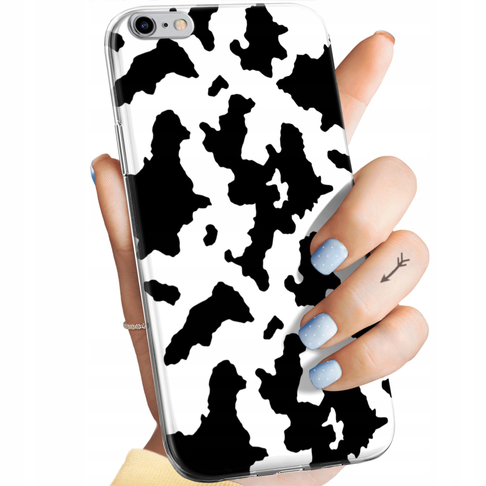 Etui Do Iphone 6 Plus 6S Plus Krowa Łaty Plamki Obudowa Pokrowiec
