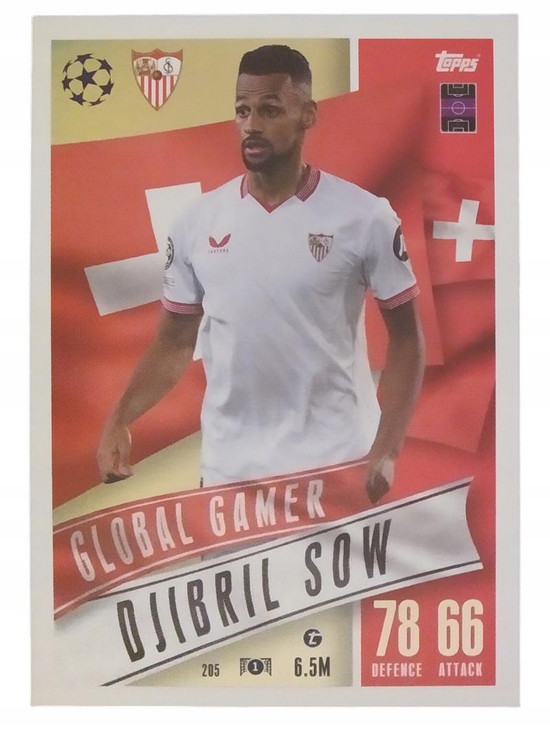 Match Attax 23/24 Extra Karta Global Gamer 205 Djbril Sow