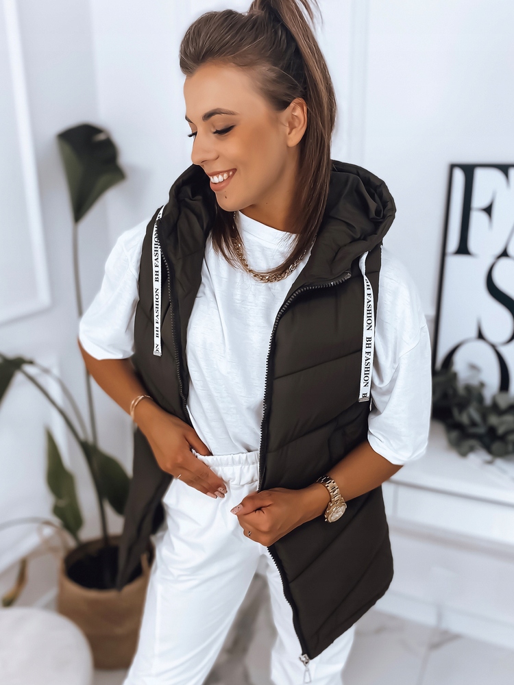 KAMIZELKA DAMSKA PIKOWANA Z KAPTUREM roz. XL Rozmiar XL