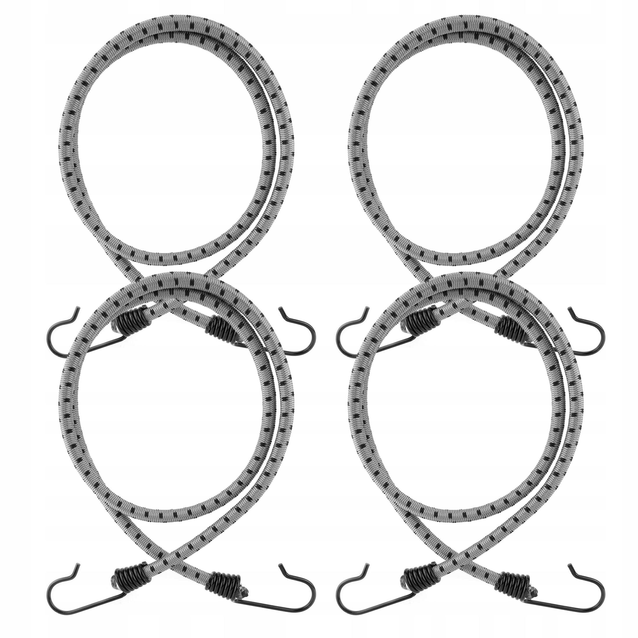 Linka transportowa 8mm z haczykami guma mocująca ekspandor 50 cm 4 szt