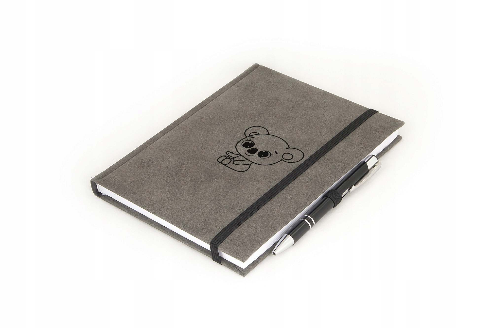 Koala Notes długopis kratka Nubuk szary CZA15