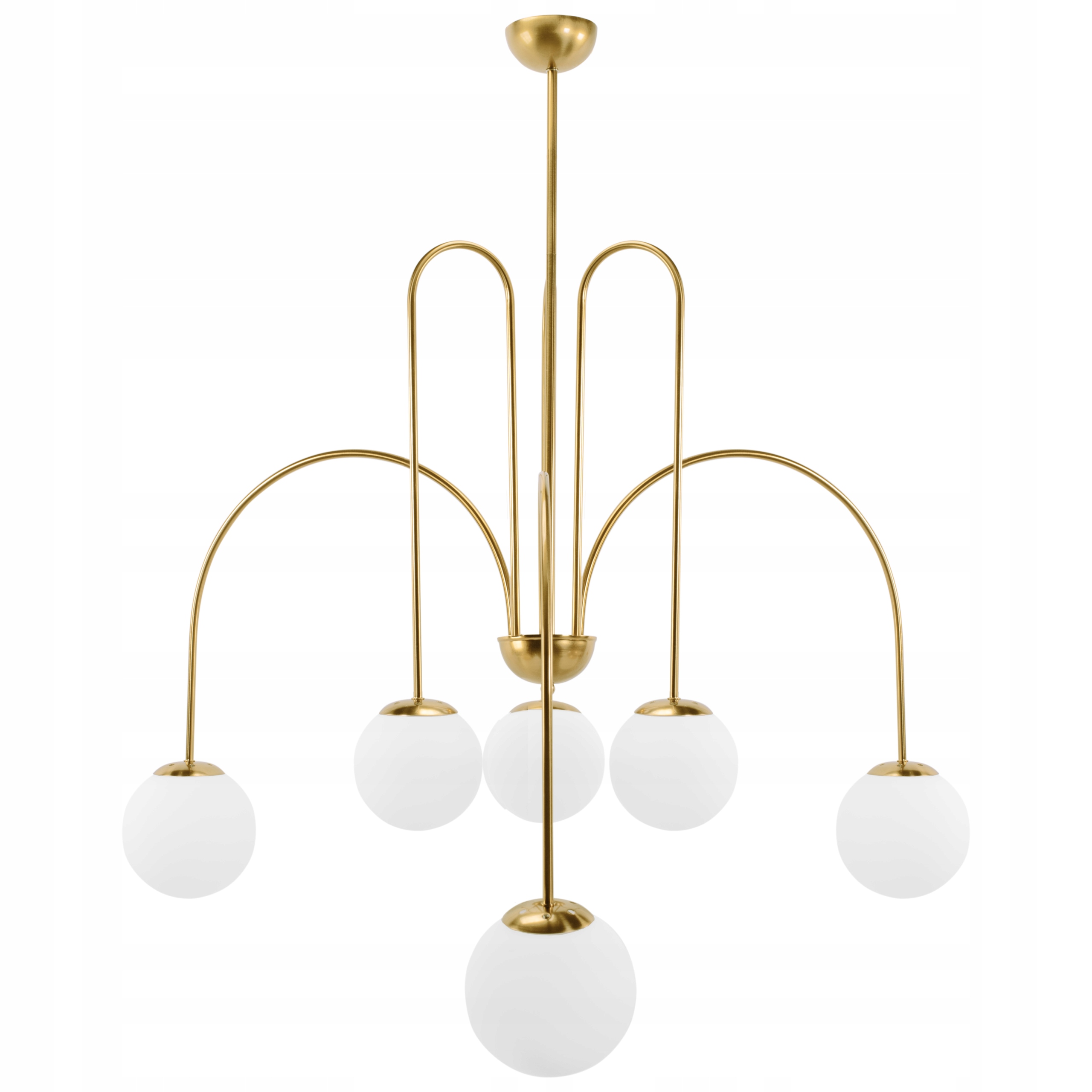 Stropní svítidlo APP1584 zlatá matná závěsná skleněné koule 6