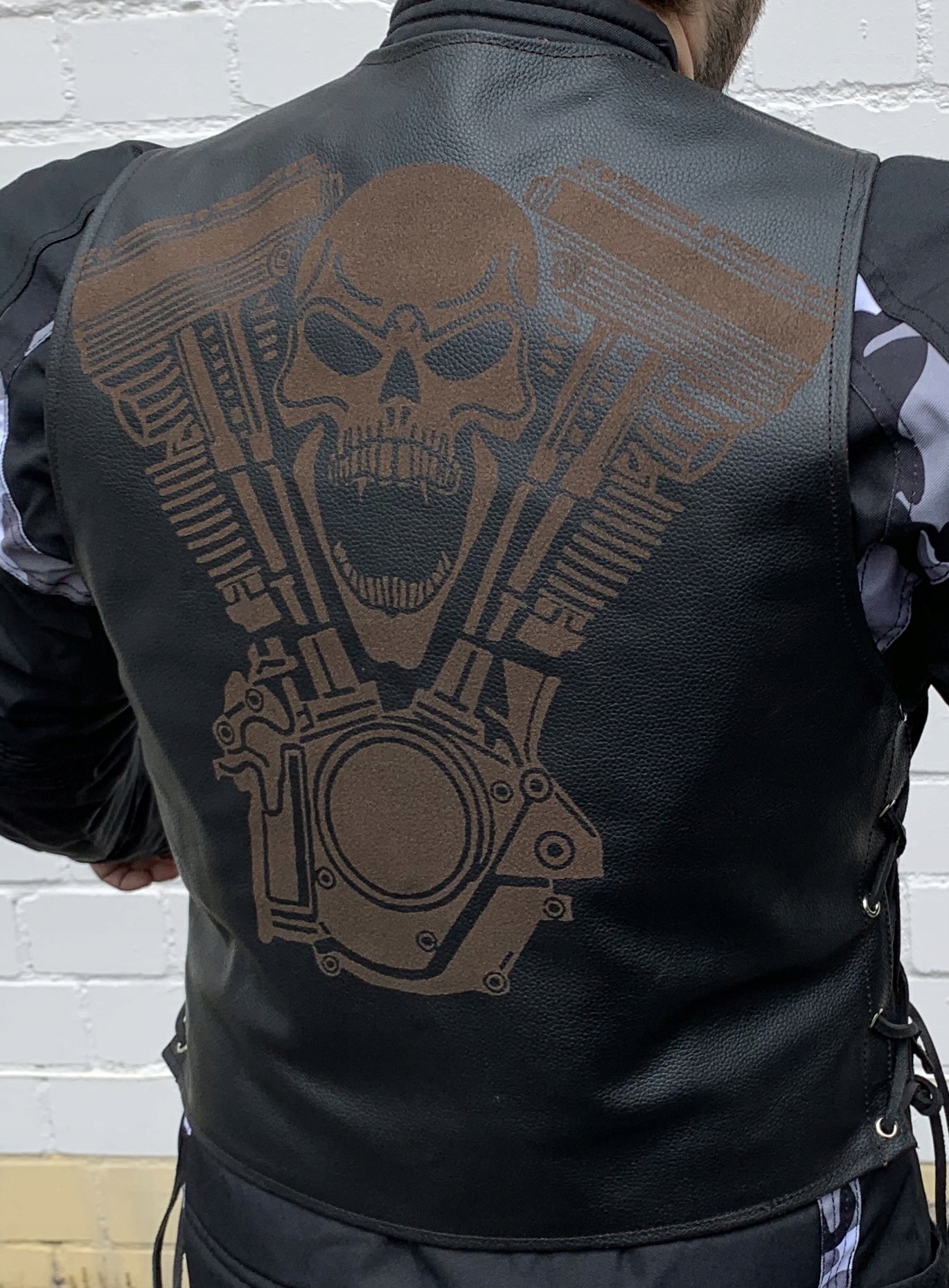 

Nowa Kamizelka moto Laserowo wypalony Silnik roz.M