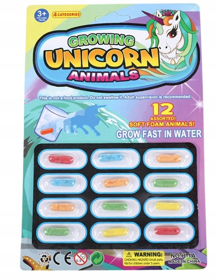 KAPSUŁKI ROSNĄCE W WODZIE MAGICZNE JEDNOROŻEC Kod producenta 8212475219715