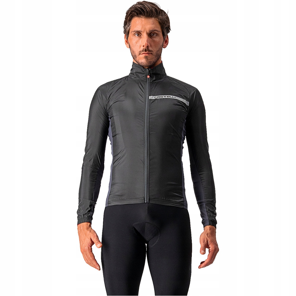 Castelli Squadra Stretch Cyklistická protivětrná bunda černá vel. M