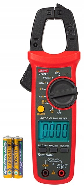 Kliešťový merač UT204+ True Rms 600A digitálny multimetr Ac/dc Ncv