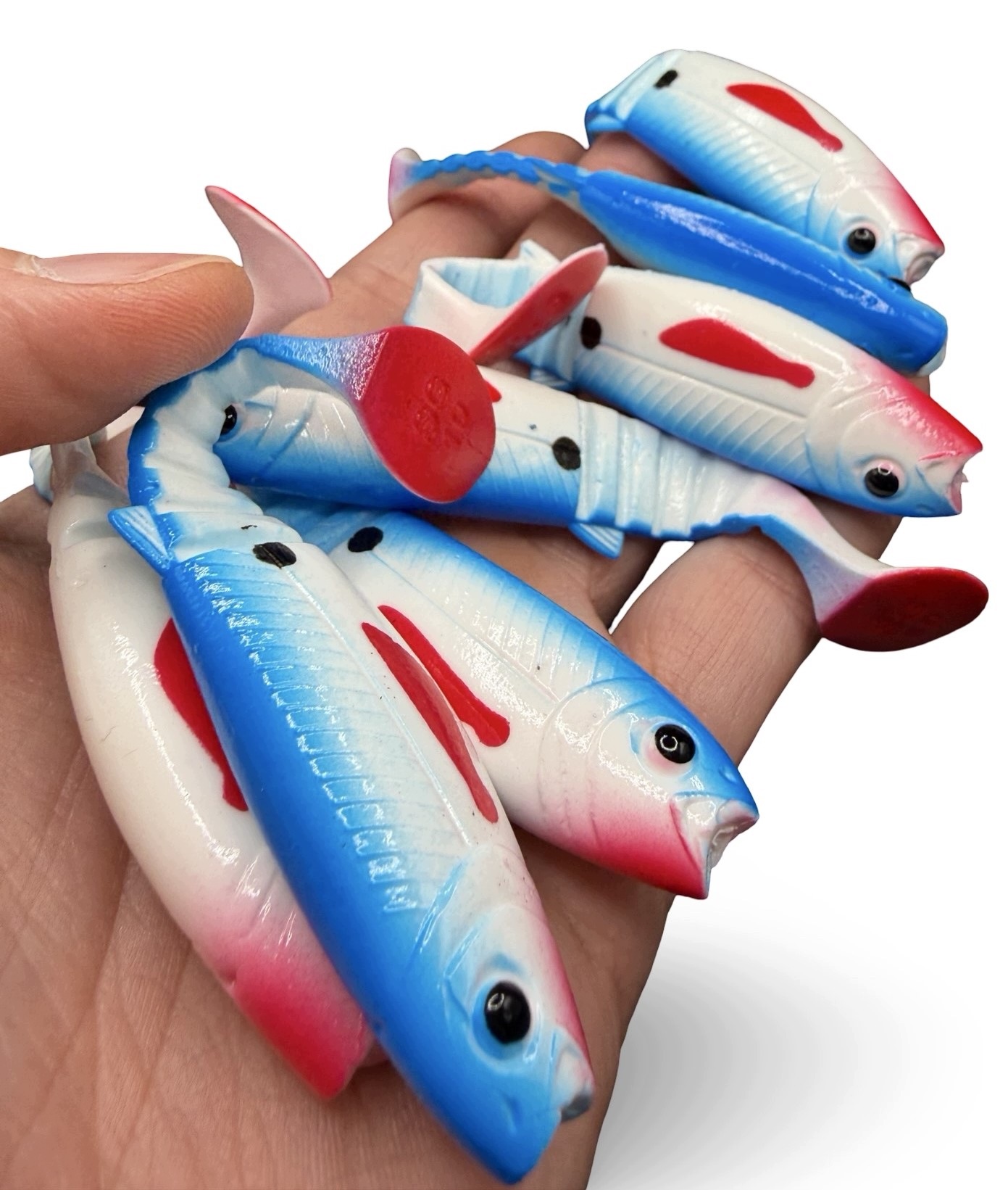 Limitowany Savage Gear Cannibal Blue White Guma Na Szczupaka 10cm 1szt