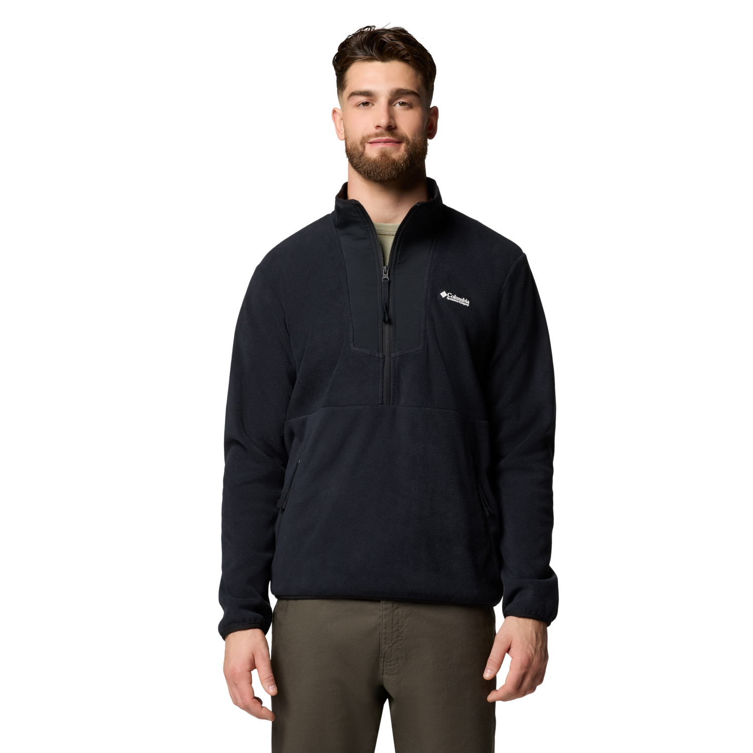 Columbia Sequoia Grove Half Zip Fleece [M] Polar Pánský Polyester Černý