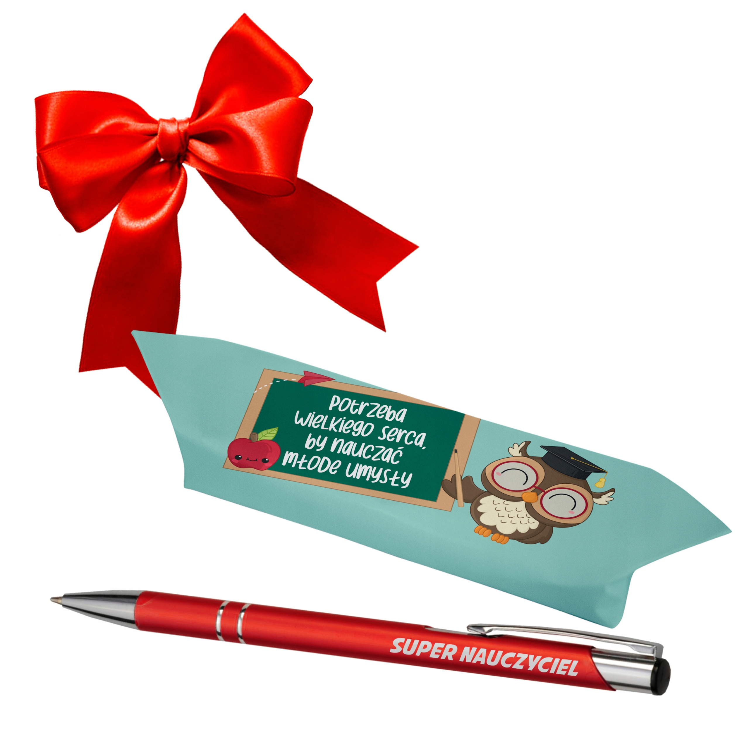 Podziękowanie Nauczyciel Baton Długopis KR17 Koniec Roku Szkoła Przedszkole