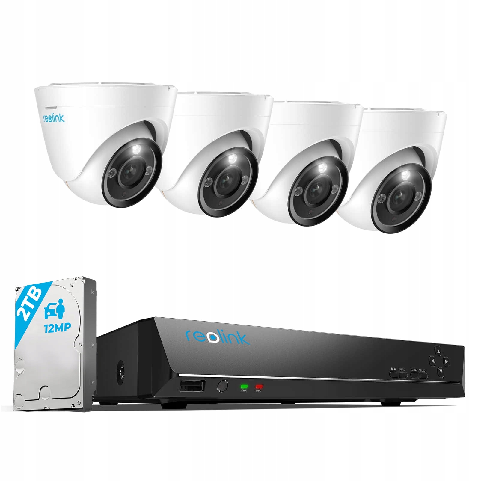 Súprava na monitorovanie Reolink RLK8-1200D4-A 4 x Kamera 1x 12MP rekordér