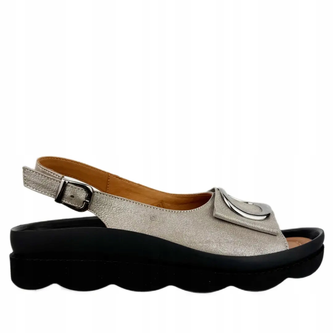 Dámské sandály Boccato 031.1070 16 stříbrné 38, Stříbro