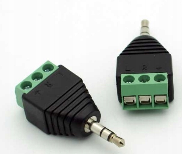 Wtyk minijack 3,5mm stereo z szybkozłączem