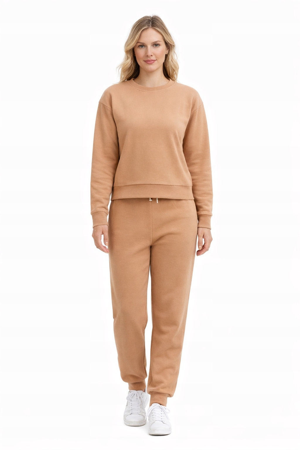 Hugo Béžová Mikina S Dlouhým Rukávem, Jednoduchá, Klasická, Velikost M I1J