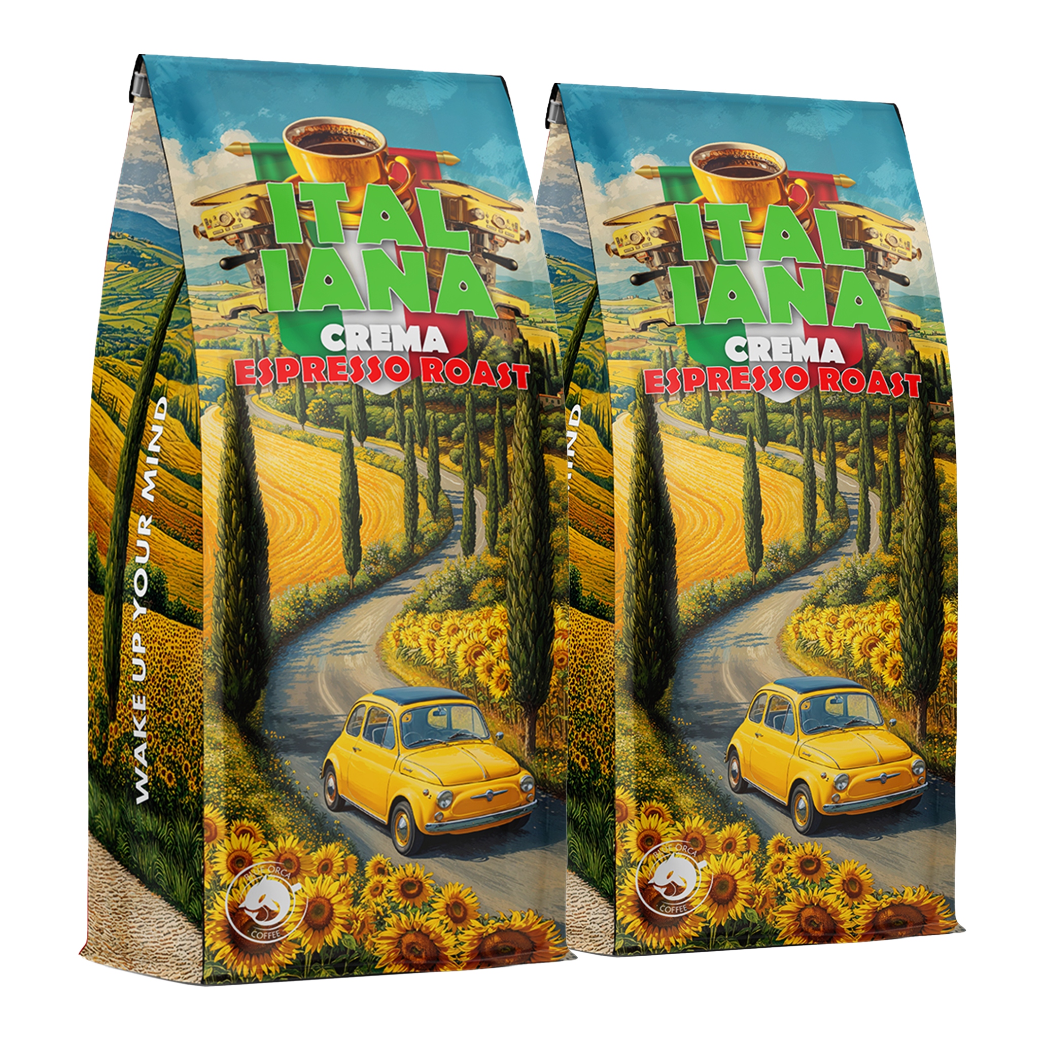 Kawa ziarnista Zestaw 1kg x2 Italiana Crema blend Limited Blue Orca Coffee