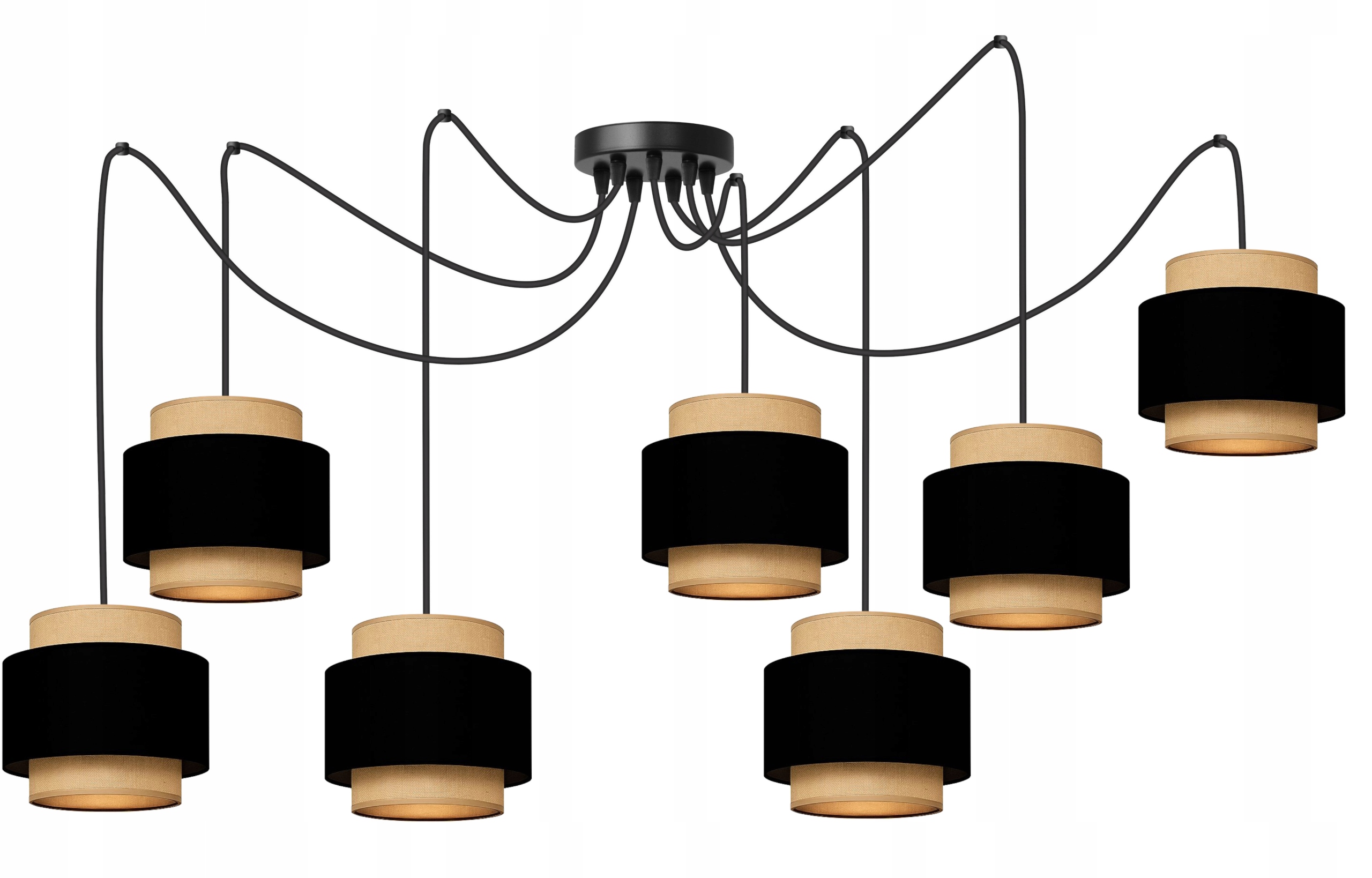 Lampa Wisząca Sufitowa Żyrandol Abażur Pająk Led Yuta