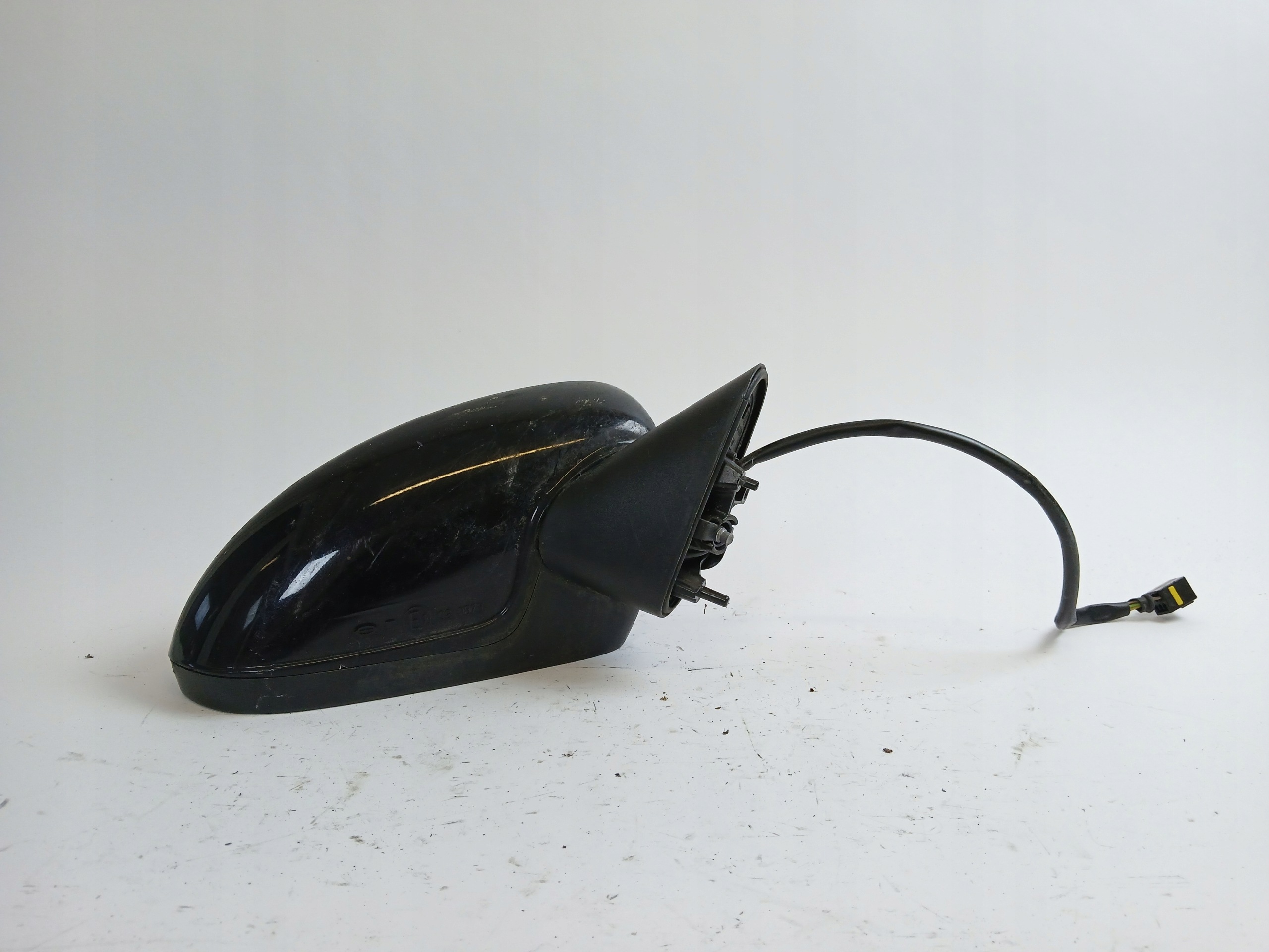OPEL CORSA D mirror right black, 3 PIN