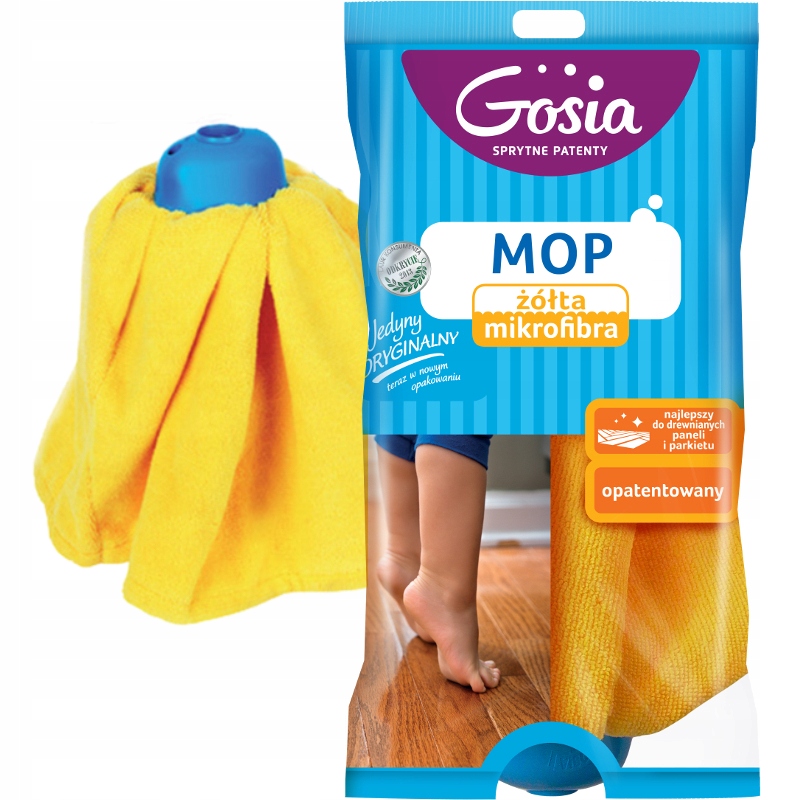 

Gosia Mop Żółta Mikrofibra Z Gąbką Sukienka Zapas