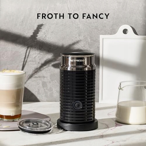 NESPRESSO Aeroccino 3 Elektryczny Spieniacz Do Mleka 120ml Czarny — miniatura 3