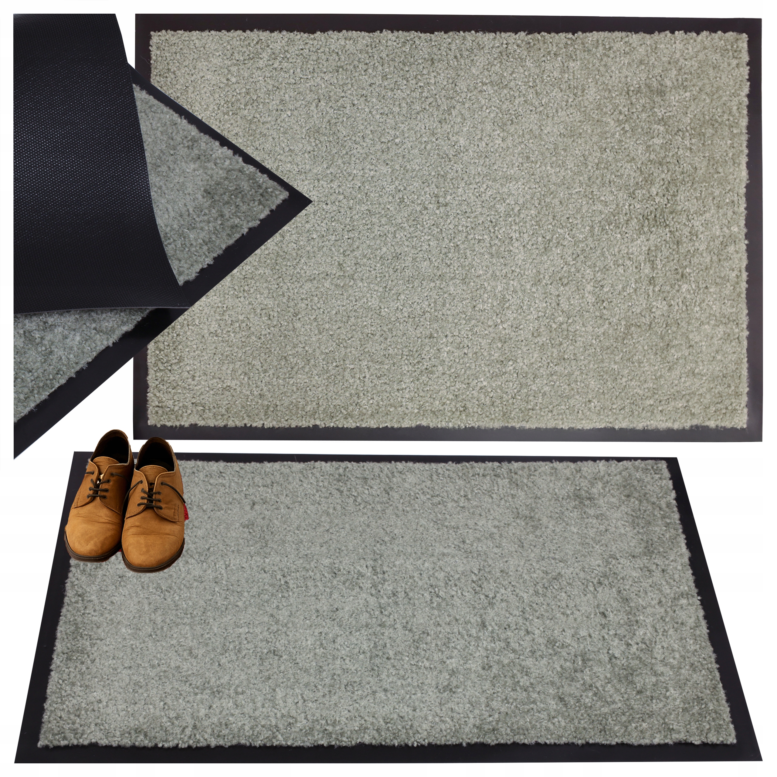 Rohožka na boty pod dveře Vstupní rohož na podlahu Gumová 90x150 cm