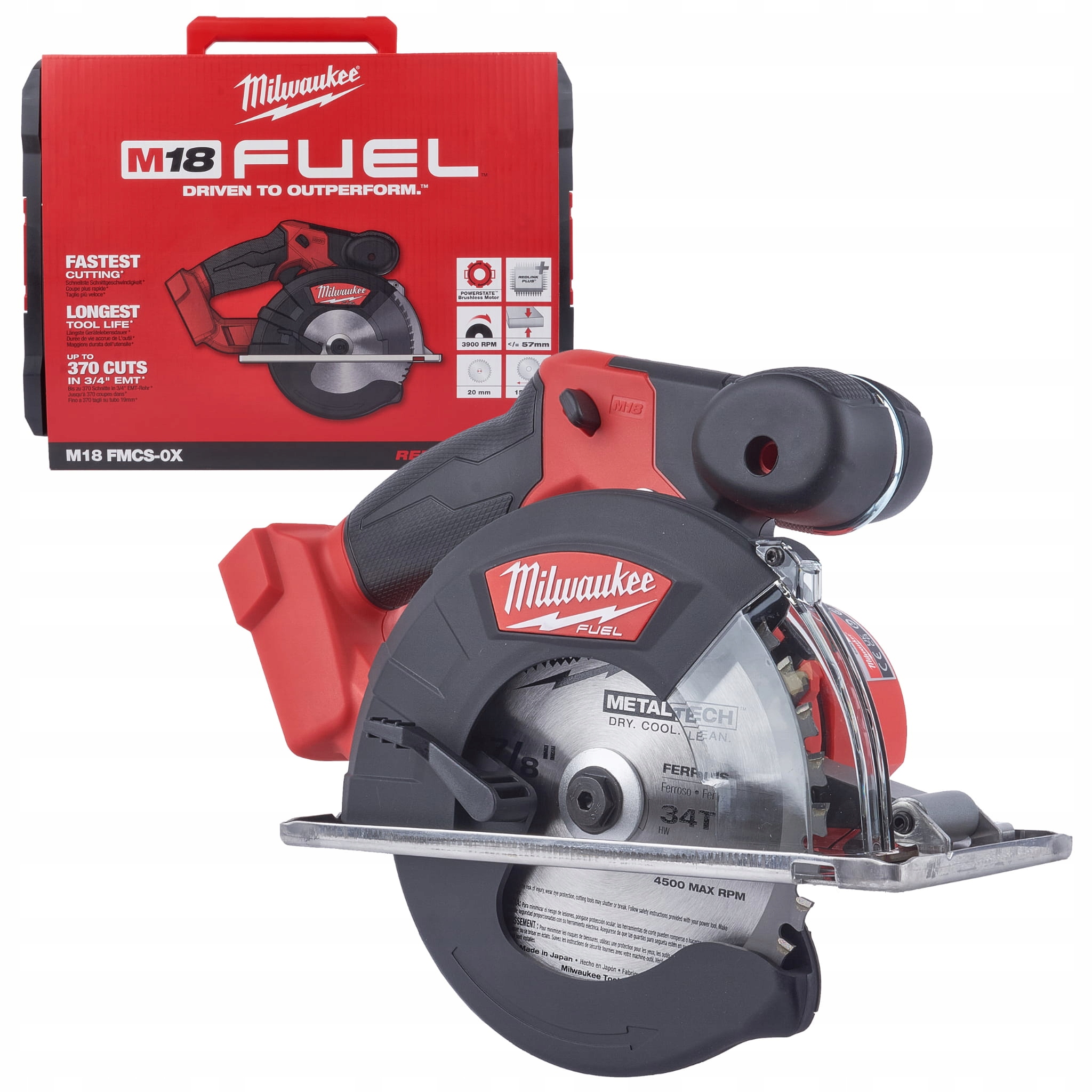 Milwaukee PILARKA DO METALU 57MM M18 FMCS-502X FUEL 4933459193 Seria M18 FMCS-0