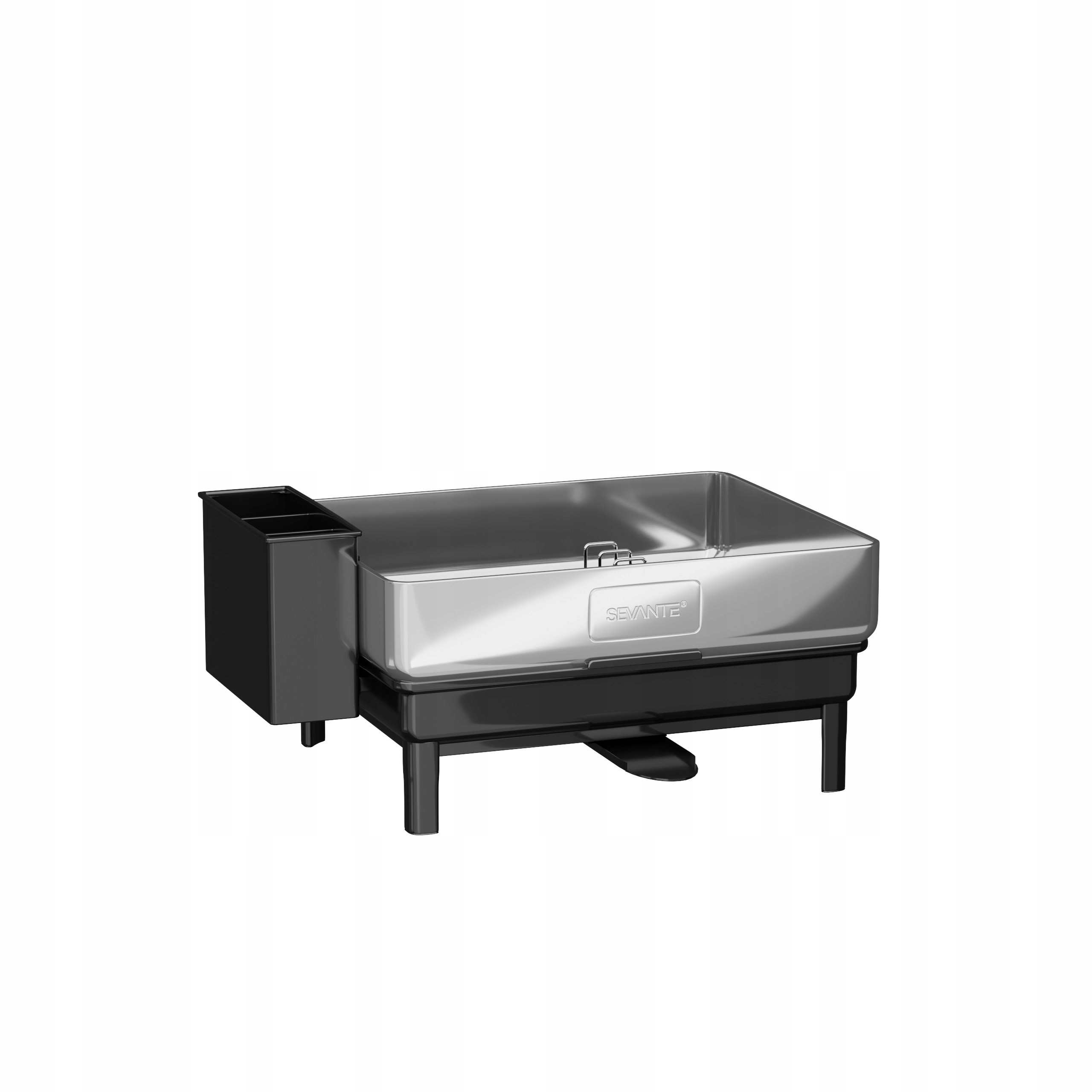 Odkapávač Na Nádobí Kuchyňský Odkapávač Na Talíře Černý S Otočným Odtokem