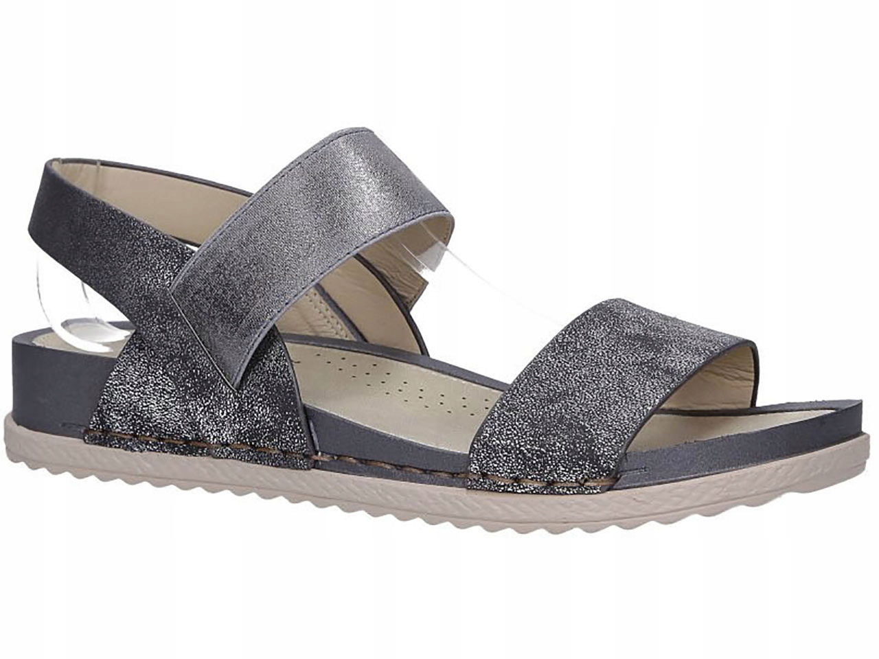 

Sandały Płaskie Lekkie Profilowane Sandałki New 39