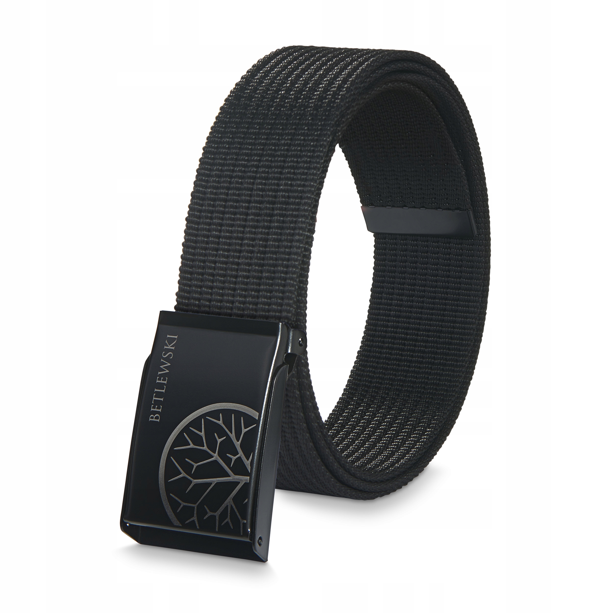 

Betlewski pasek parciany męski spodni czarny pas