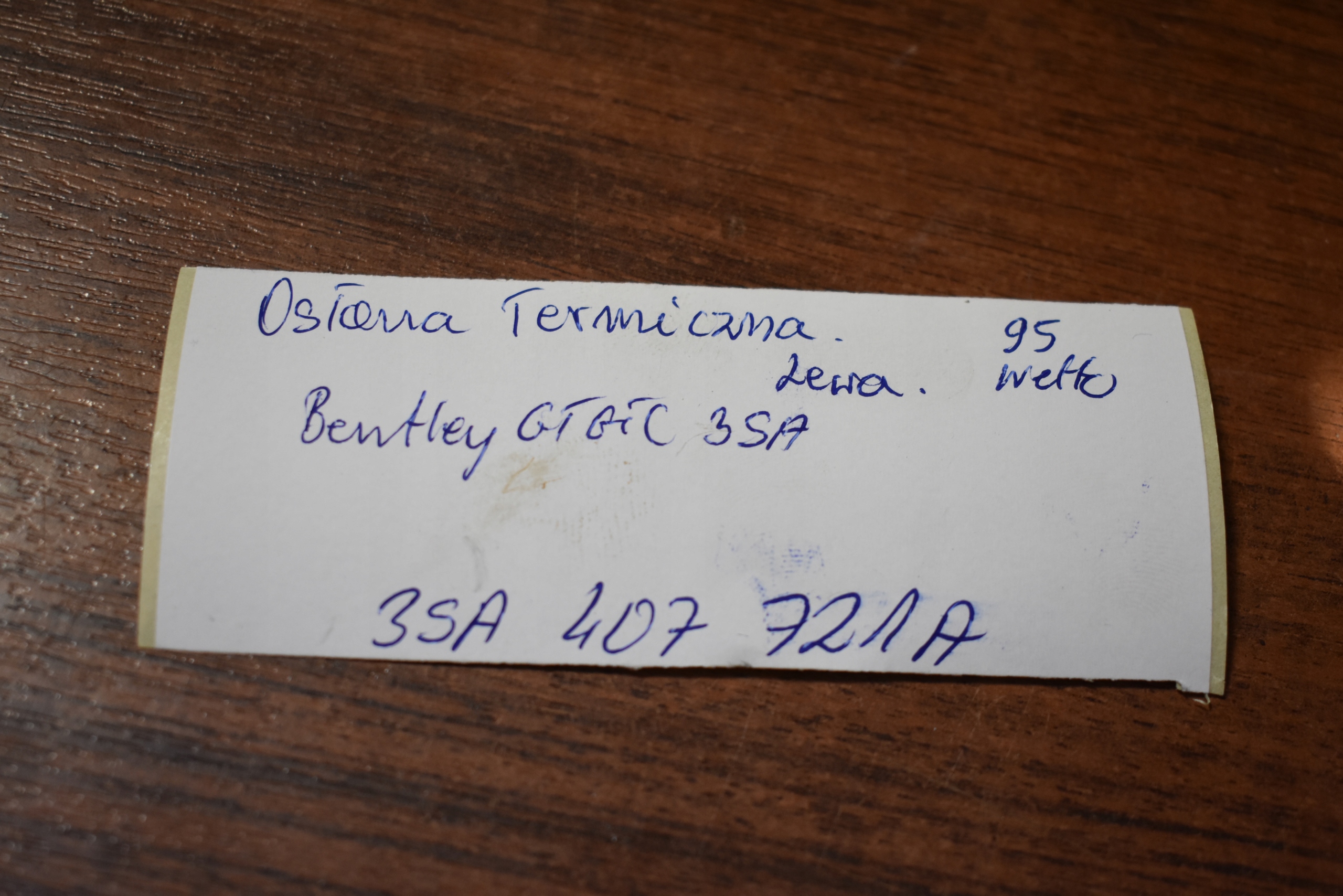IDEALNA cover TERMICZNA left BENTLEY GT GTC 3SA 1
