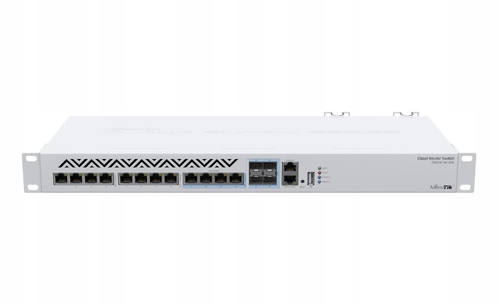MikroTik Cloud Router Switch CRS312-4C+8XG-RM, 8x 10Gb Lan, 4x 10Gb combo R