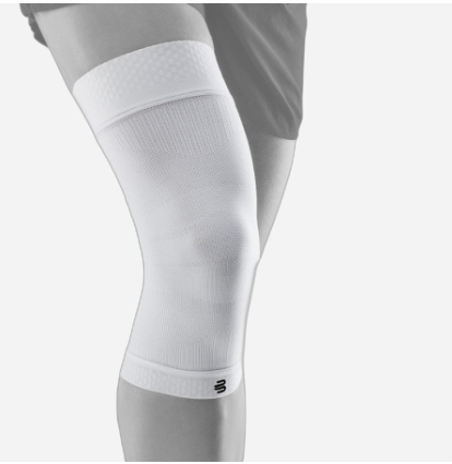 Bauerfeind Opaska/ stabilizator na kolano sportowa kompresyjna biała r.S
