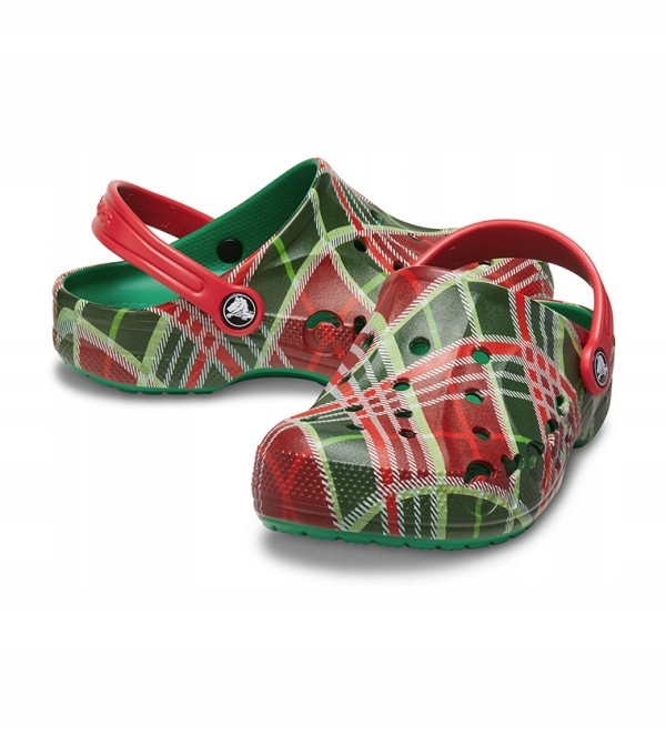 Crocs Kroksy Klapki Dziecięce Baya Holiday Plaid Clog Print C13 30-31 30,5
