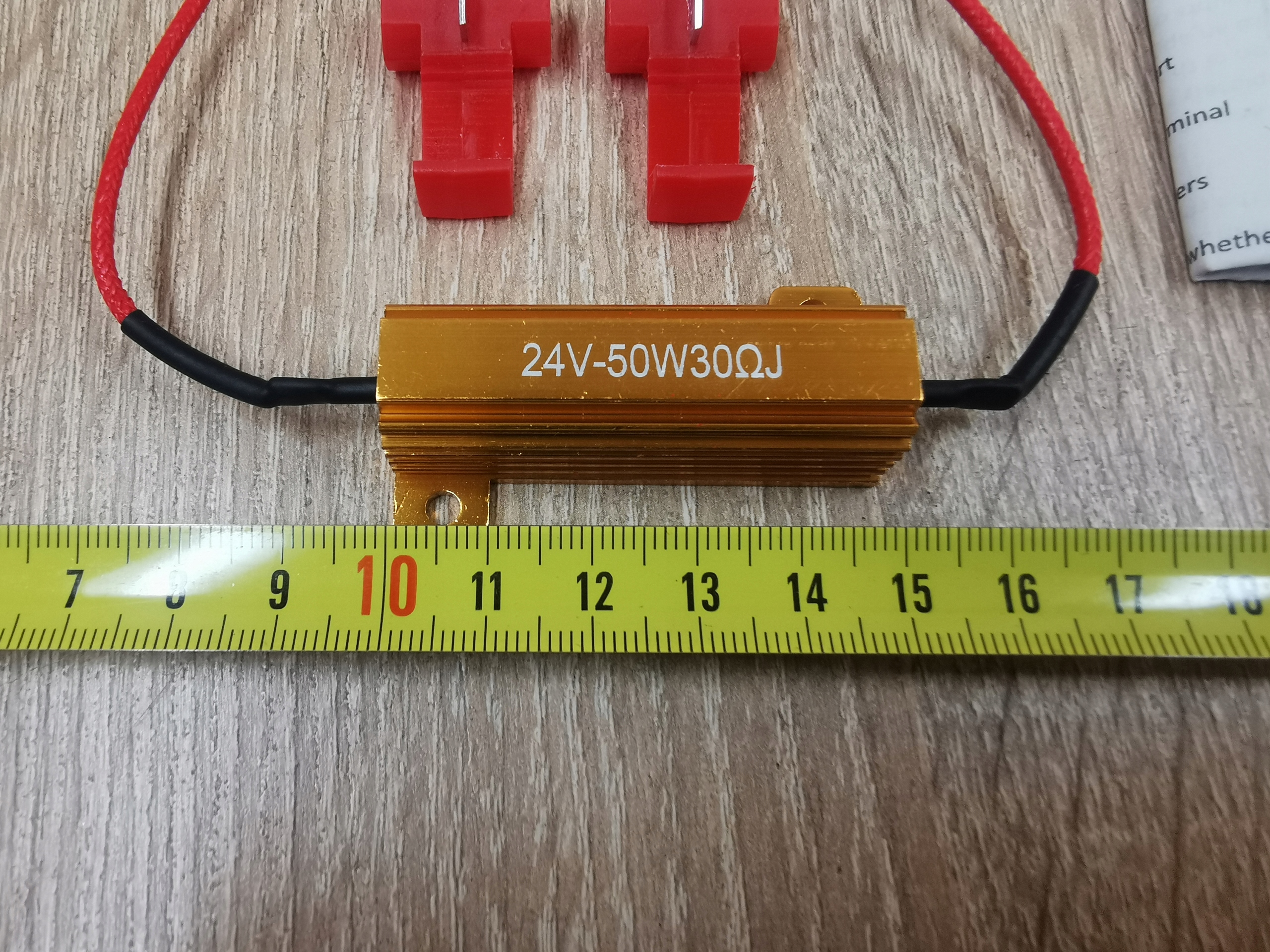 Rezystor Opornik kierunkowskazu lamp LED 24V 18W Producent części Inny