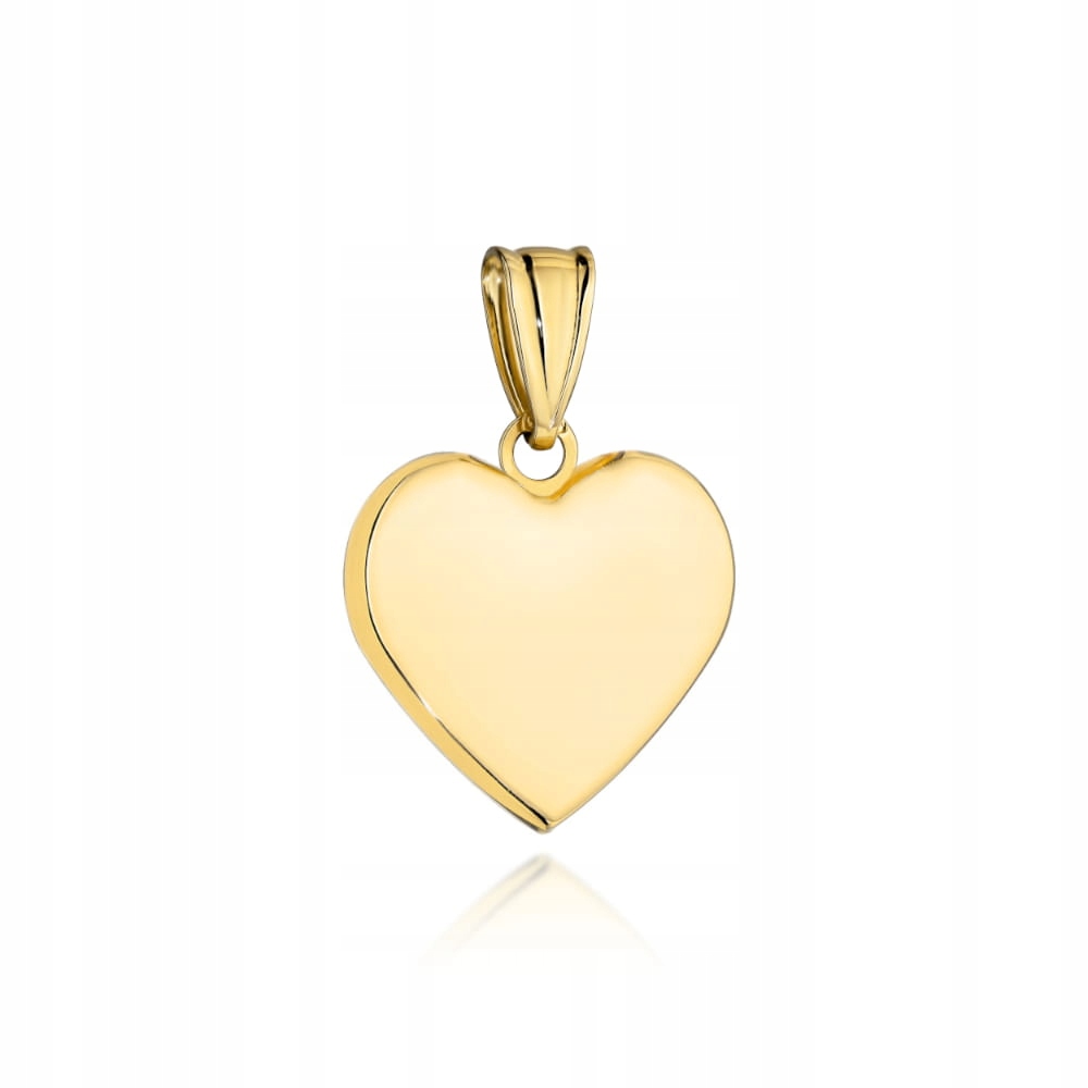 Zlatý přívěsek 585, hladké malé srdíčko, dárek k Dni žen pro ni